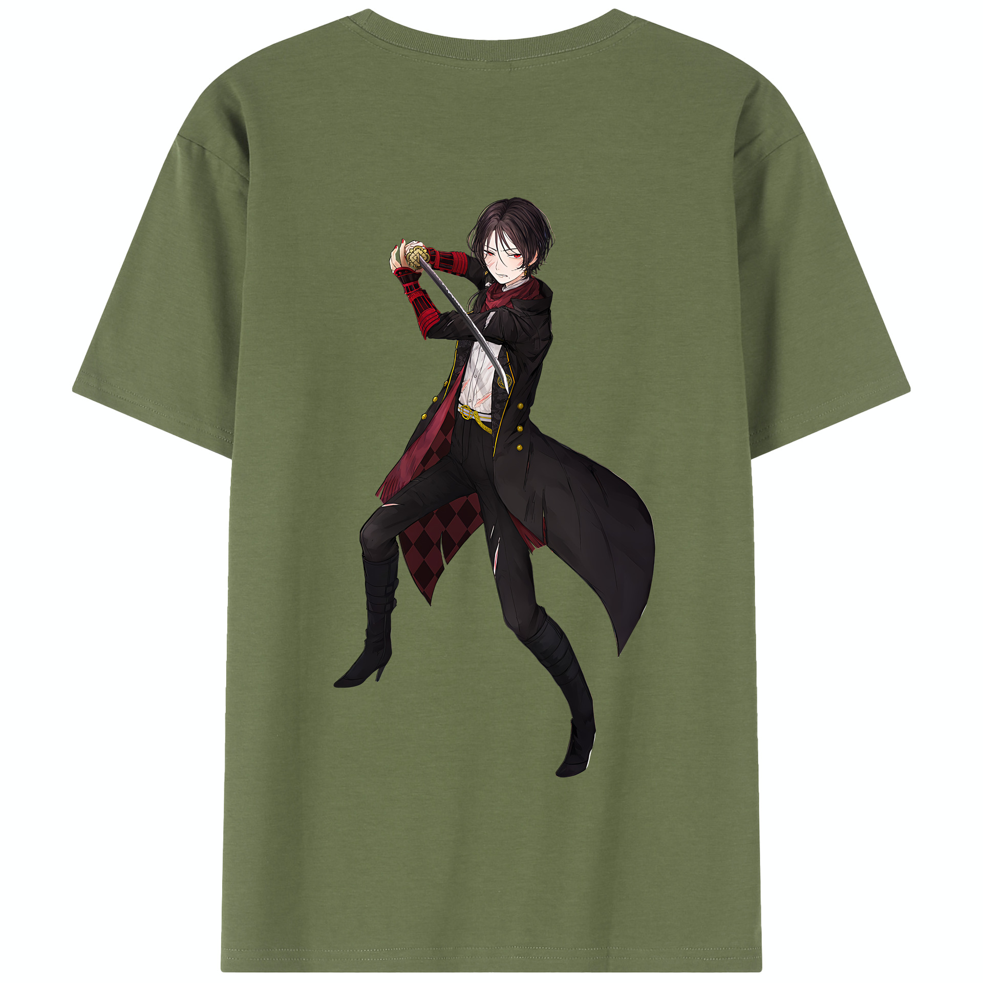 （画像用） 刀剣乱舞 Touken Ranbu 綿100％半袖Tシャツ（背面プリント）